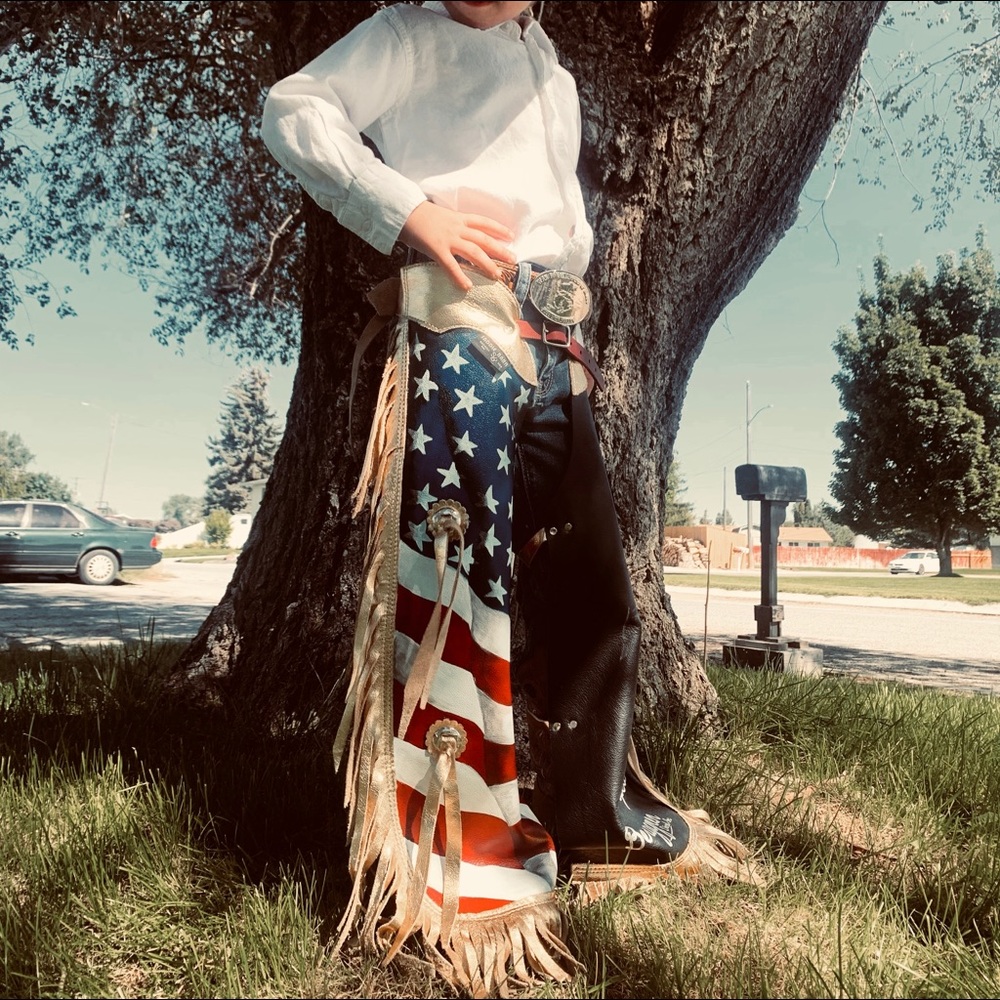 Children’s Custom Painted Rodeo Chaps